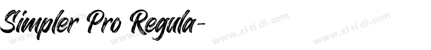 Simpler Pro Regula字体转换